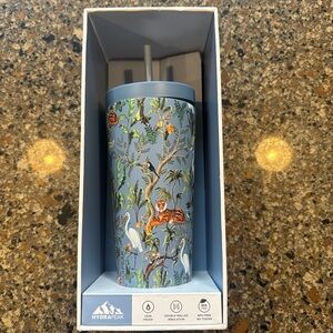 Hydrapeak Blue Jungle Print Tumbler